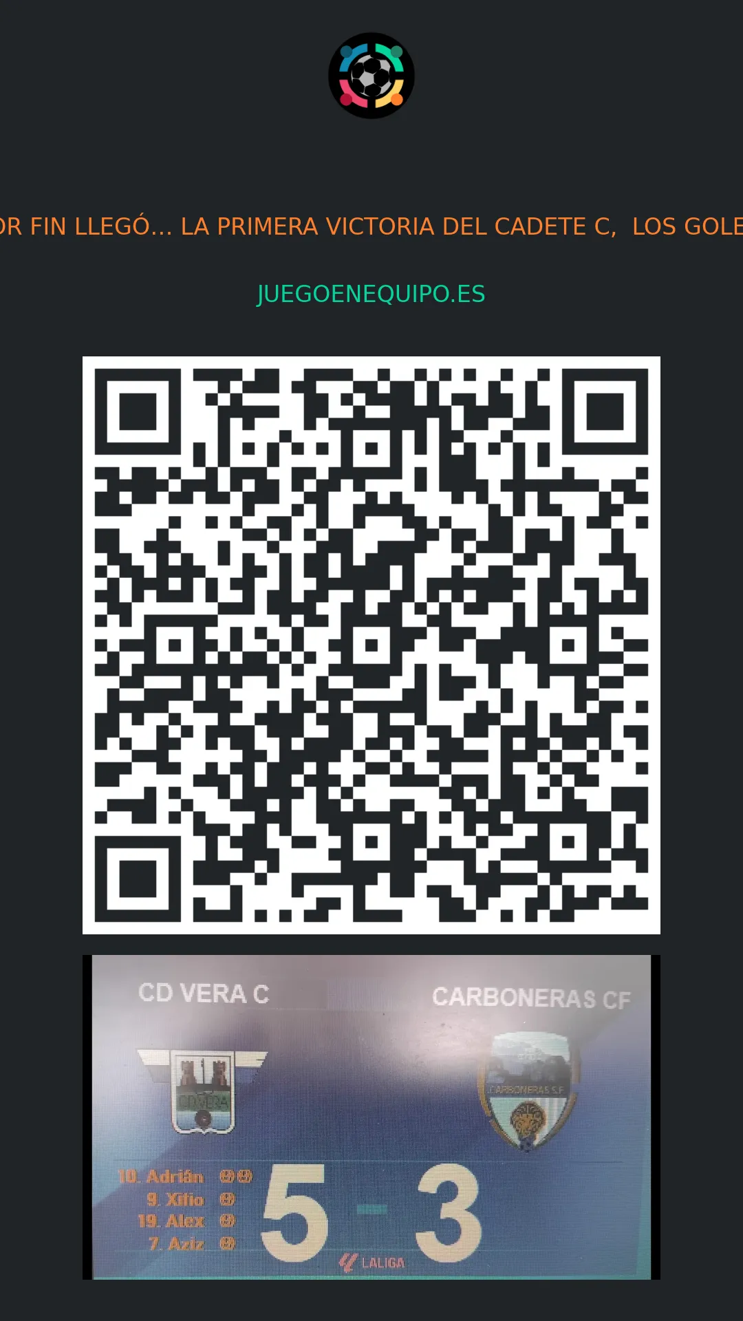 QR de la página