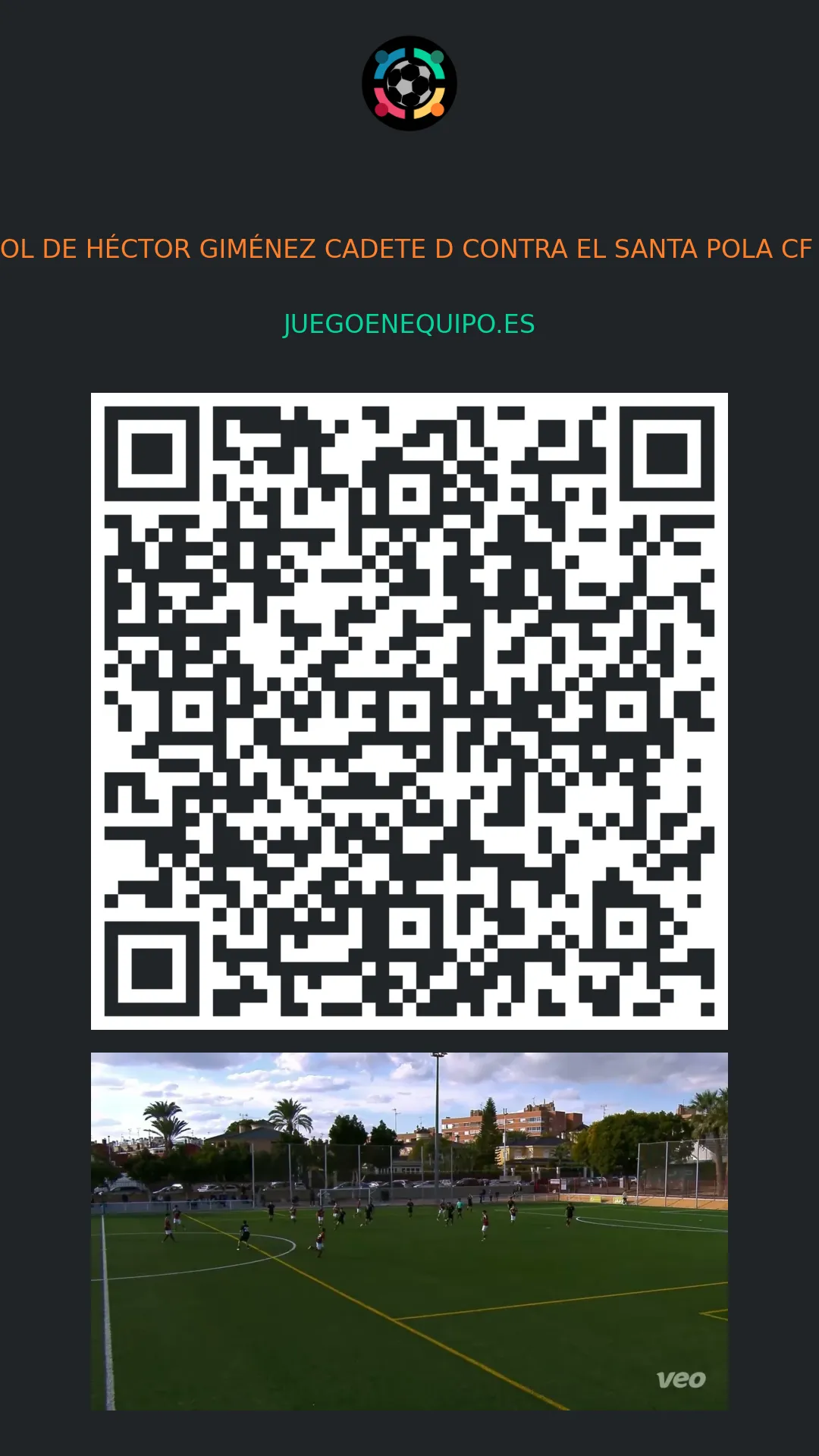 QR de la página