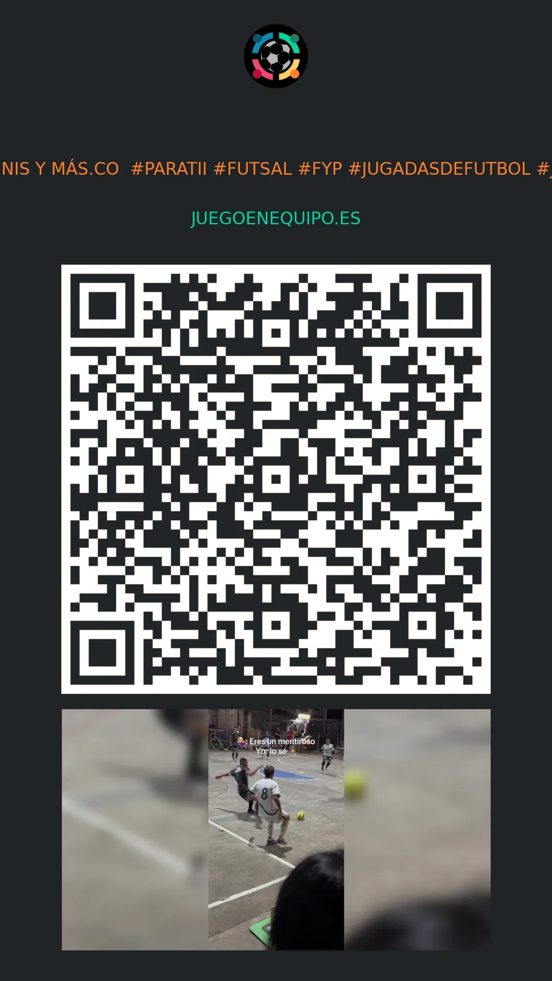 QR de la página