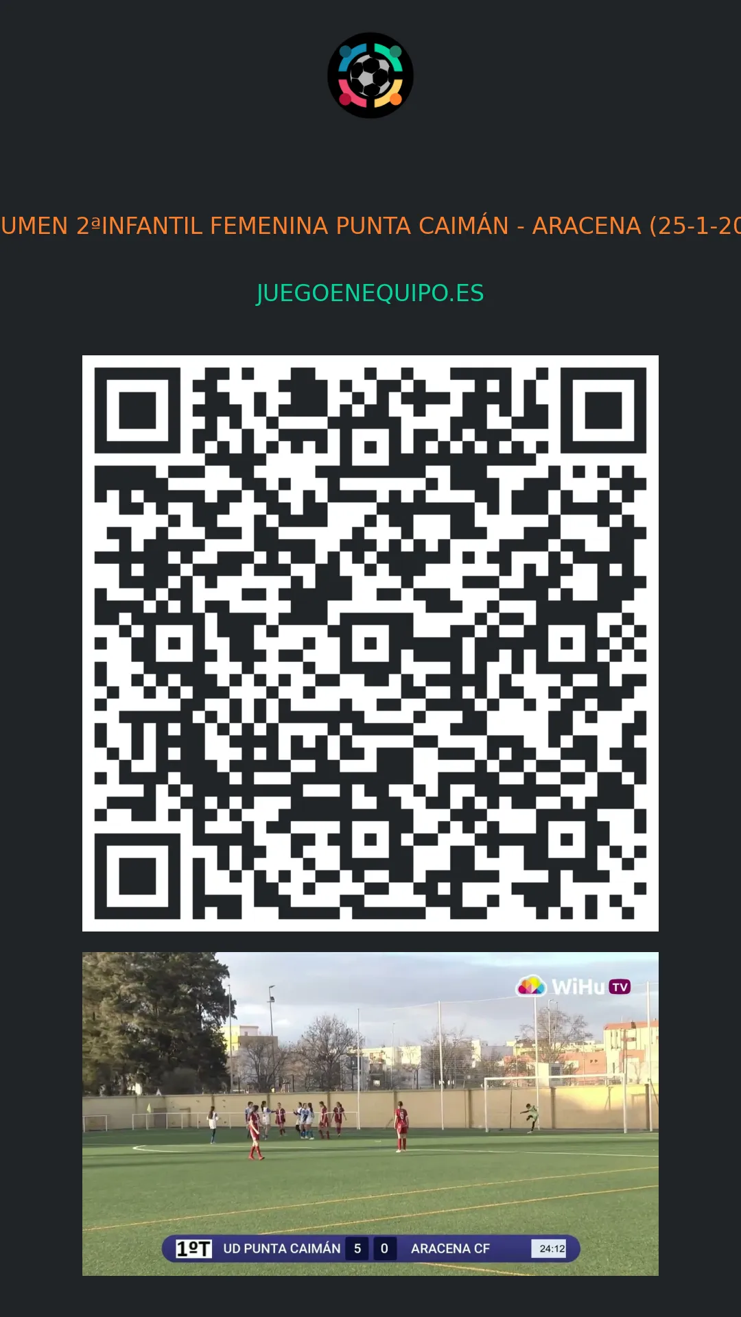 QR de la página