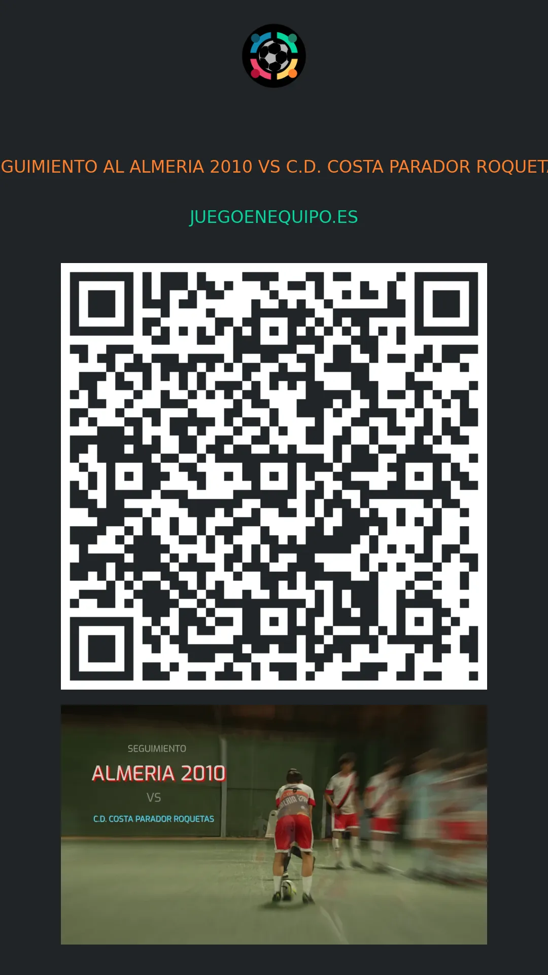 QR de la página