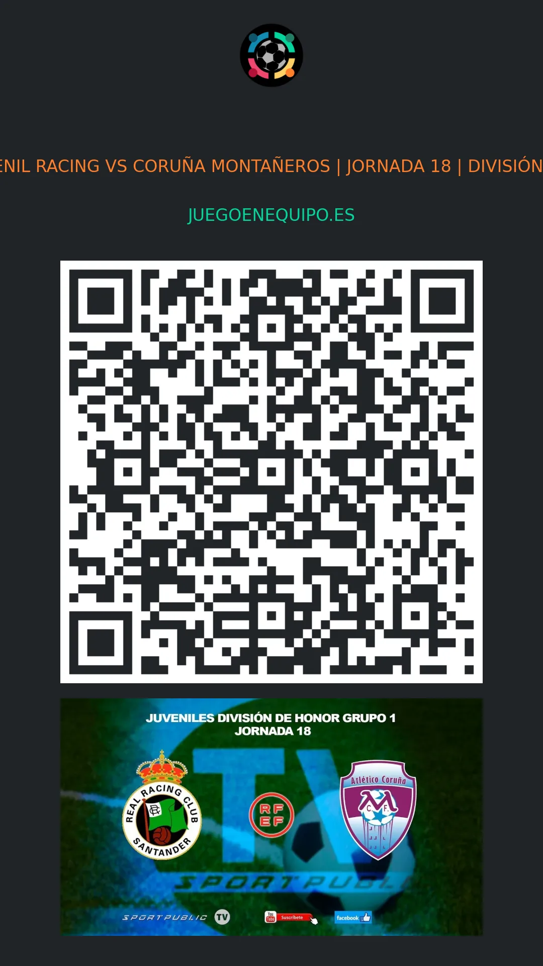 QR de la página