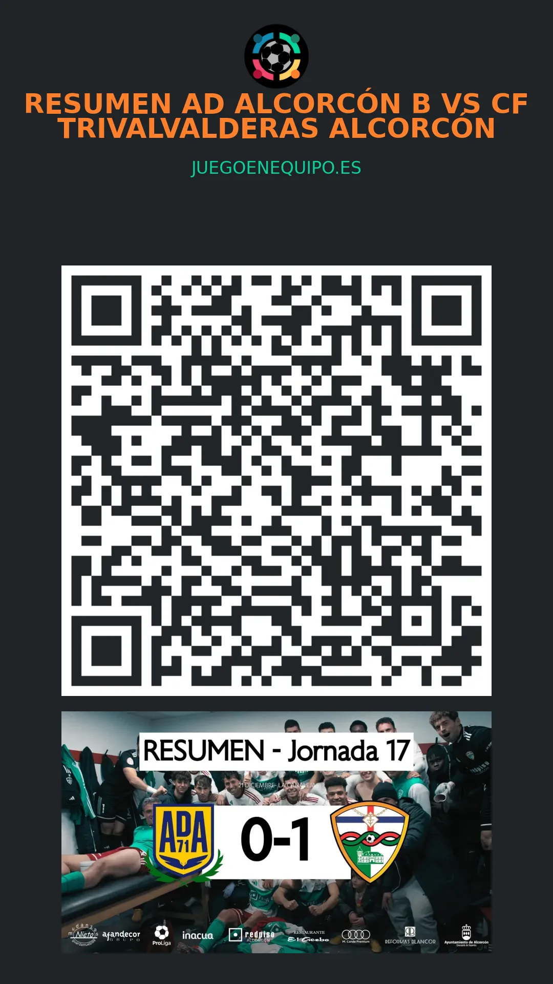 QR de la página