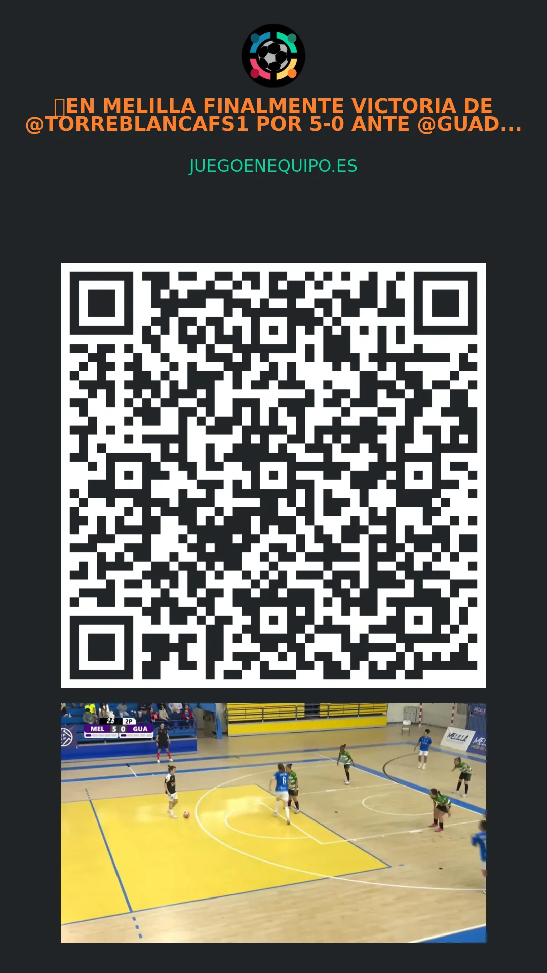 QR de la página